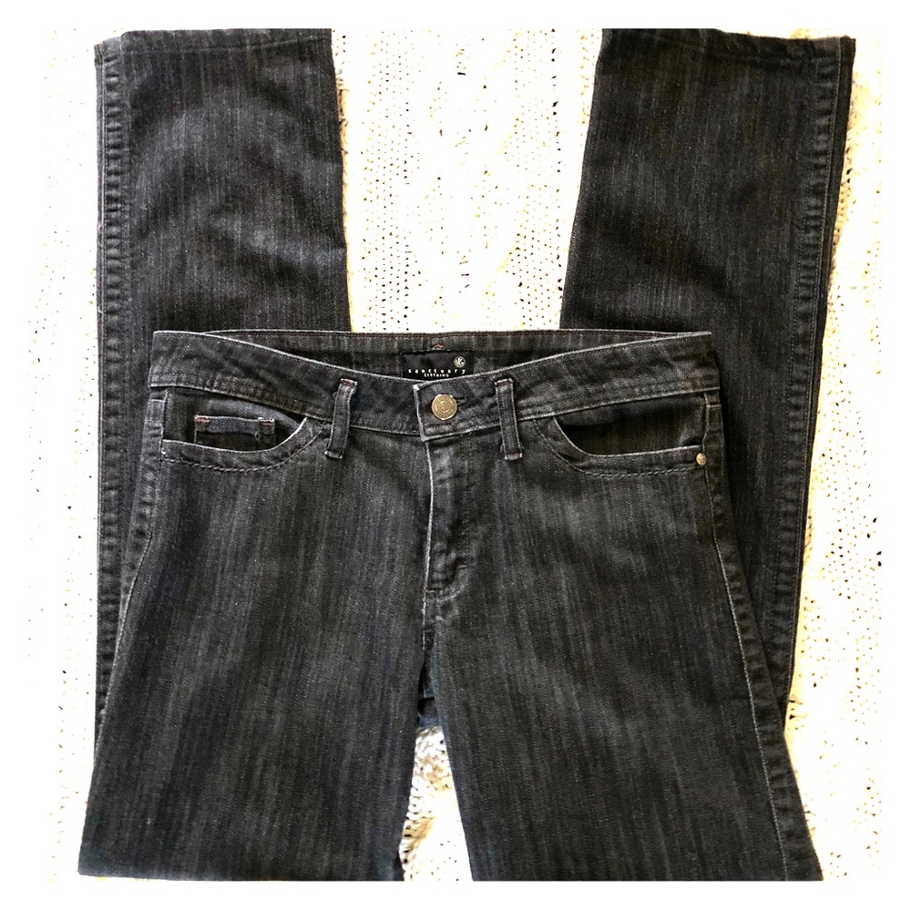Sanctuary Steel/Black bootcut Jeans.